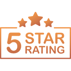 5-star Google rating badge