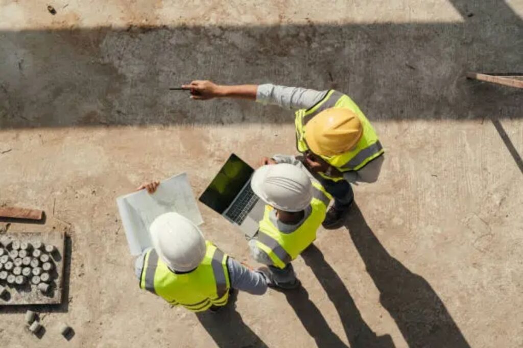 Contractors Inspecting a Roof