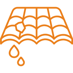 Damaged flashing, vents, valleys, or roof edges