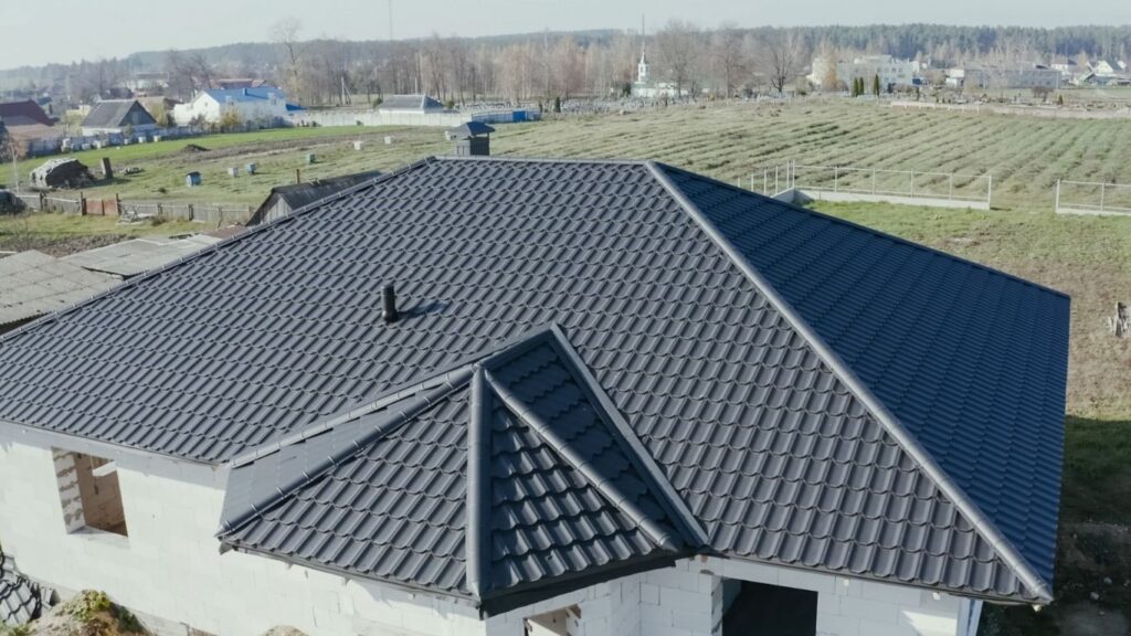 Completed tile roof portfolio project