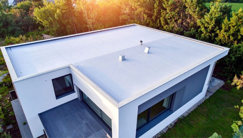 Completed flat roof portfolio project