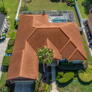 New tile roof on a residential home