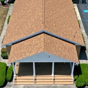 Shingle roof on a home