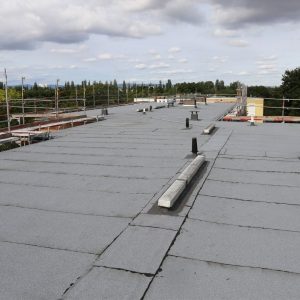 Completed flat roof portfolio project